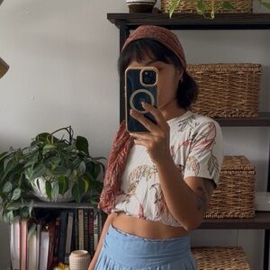 Wilfred Printed Cropped Teeshirt